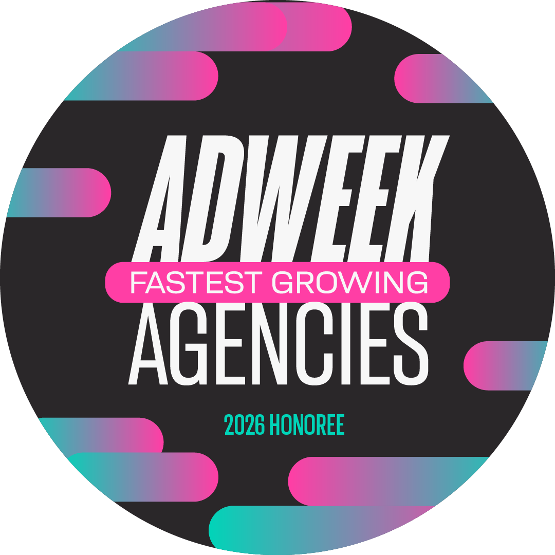 Adweek Fastest Growing Agencies badge for Level Agency